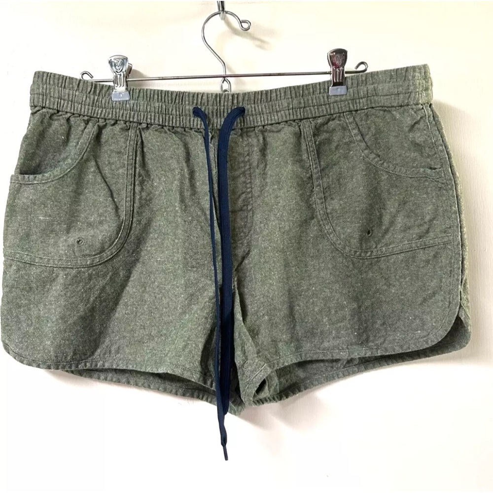 Impact Womens Hemp Blend Shorts Size Large Drawstring Pockets